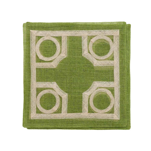 Rice Paper - Green Baldwin Placemat (Set of 4)