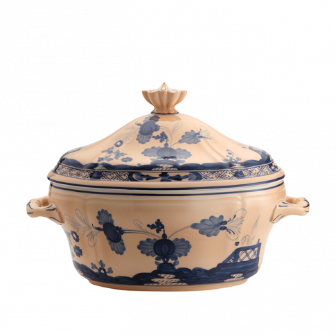 Oriente Italiano Cipria - Oval tureen with cover