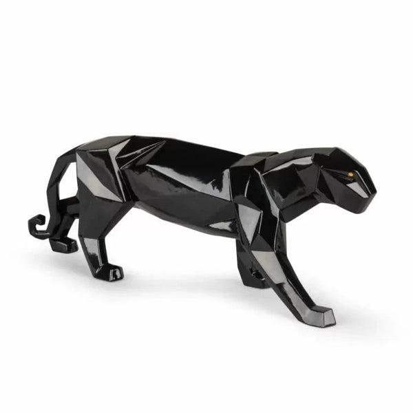 Panther Figurine - Glazed