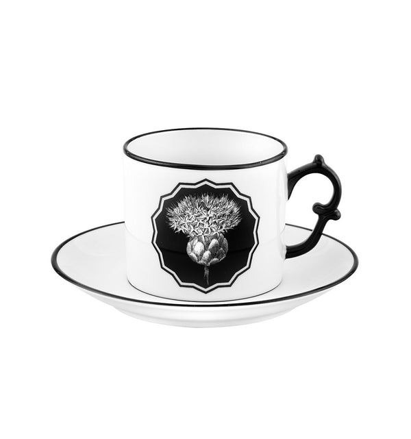 Herbariae - Tea Cup And Saucer White