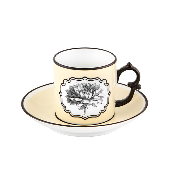 Herbariae - Coffee Cup And Saucer Yellow