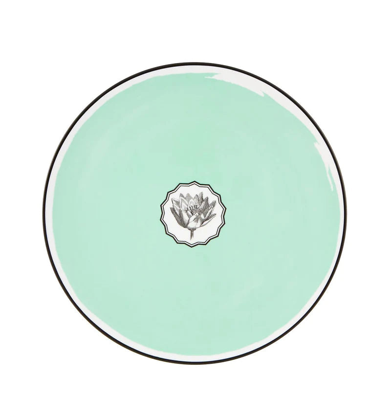 Herbariae - Plato de Presentación Verde/Blanco