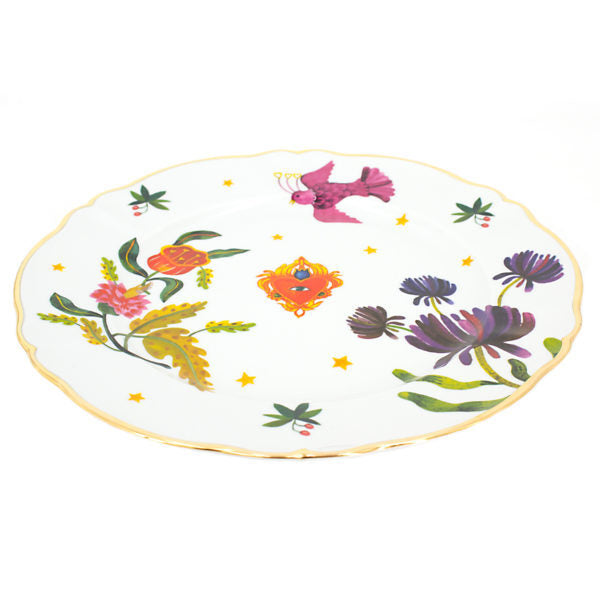 La Tavola Scomposta - Floral Decal - Plate