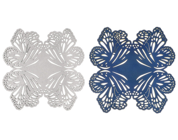 Lele C - Trivets - Silver / Blue (Set of 2)