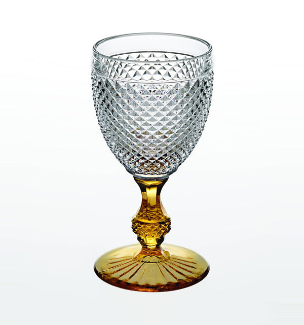 Bicos Bicolor - Goblet With Amber Stem