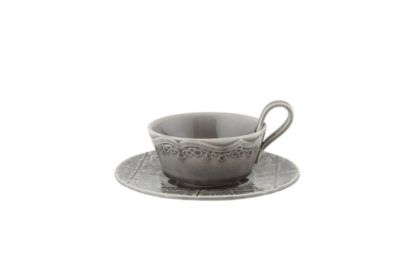 Rua Nova - Anthracite - Tea Cup and Saucer