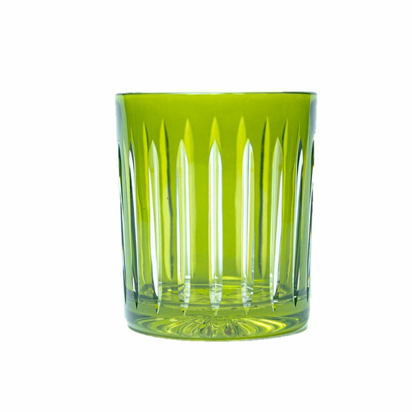 Whiskey Glass Stripes Green (Set of 6)