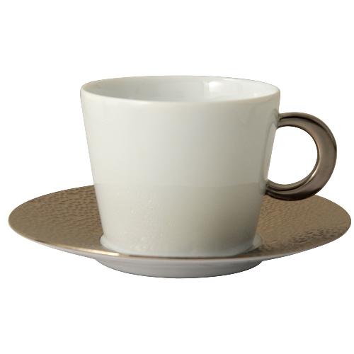 Ecume Platine - Tea Cup And Saucer