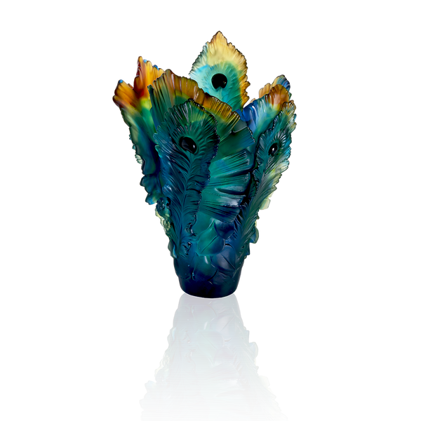 Large Peacock Flower Vase