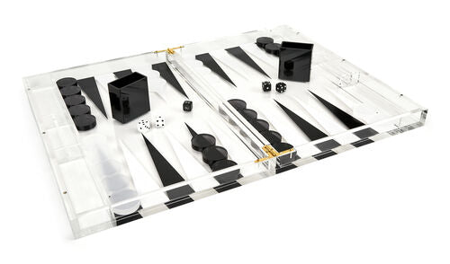 Lucite - Acrylic Backgammon Set