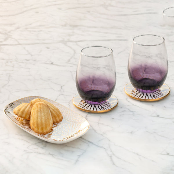 Talianna - Ombre Glasses Plum (Set of 2)