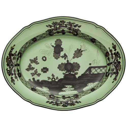 Oriente Italiano Bario - Oval flat platter L