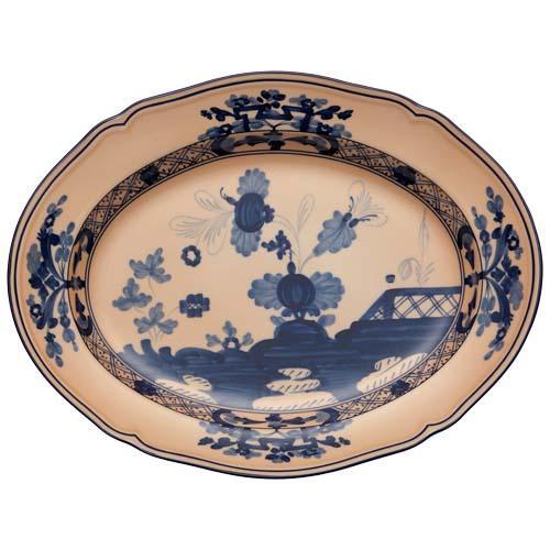 Oriente Italiano Cipria - Oval flat platter L