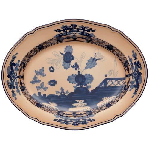 Oriente Italiano Cipria - Oval flat platter M