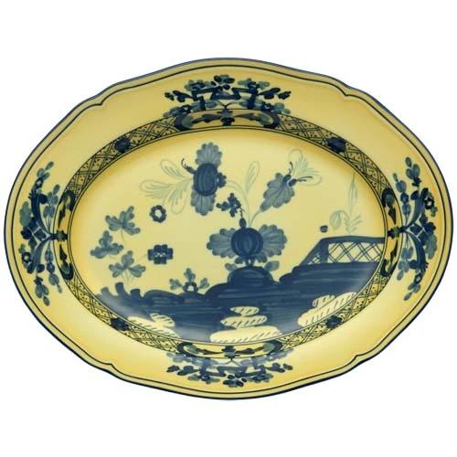 Oriente Italiano Citrino - Oval flat platter L