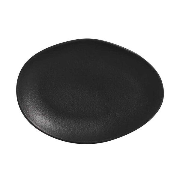 Matte Black - Oval Dessert Plate (Set of 6)