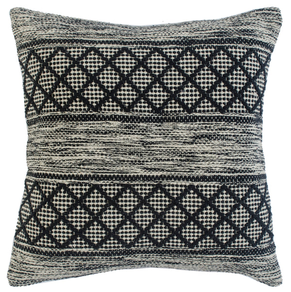 Farmhouse Diamond Geometric Throw Pillow  Square