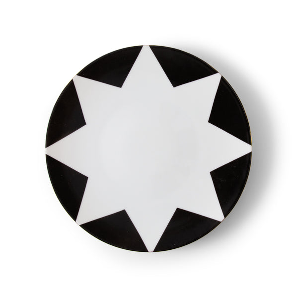 Peaks - Dinner Plate Black and Gold