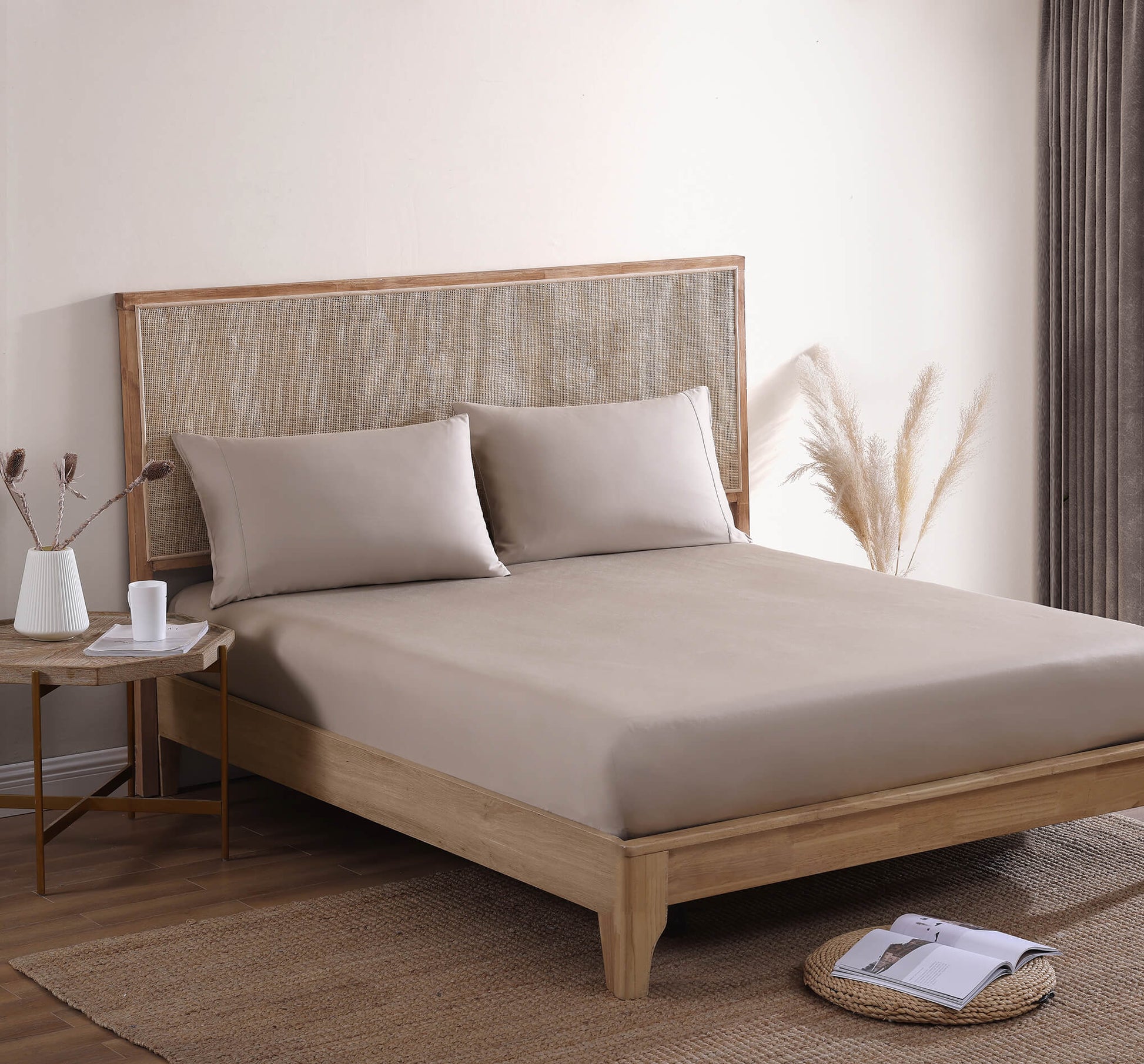 Premium Bamboo Flatsheet Taupe