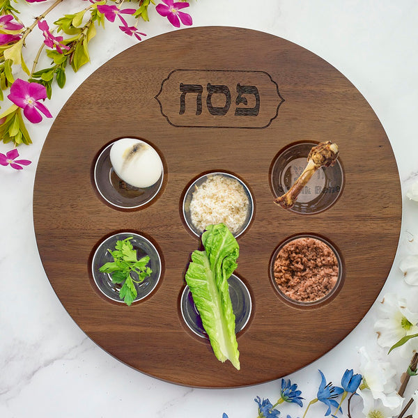 Acacia - Wood Seder Plate