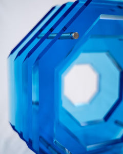 Octagono Acrilico - Azul