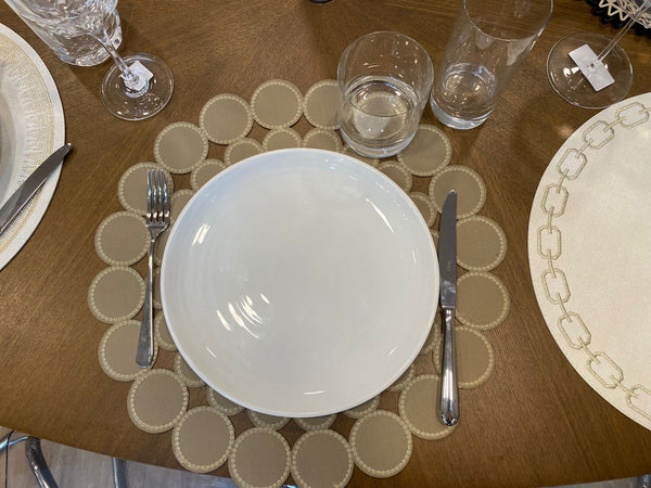 Circles - Placemats Cream (Set of 2)