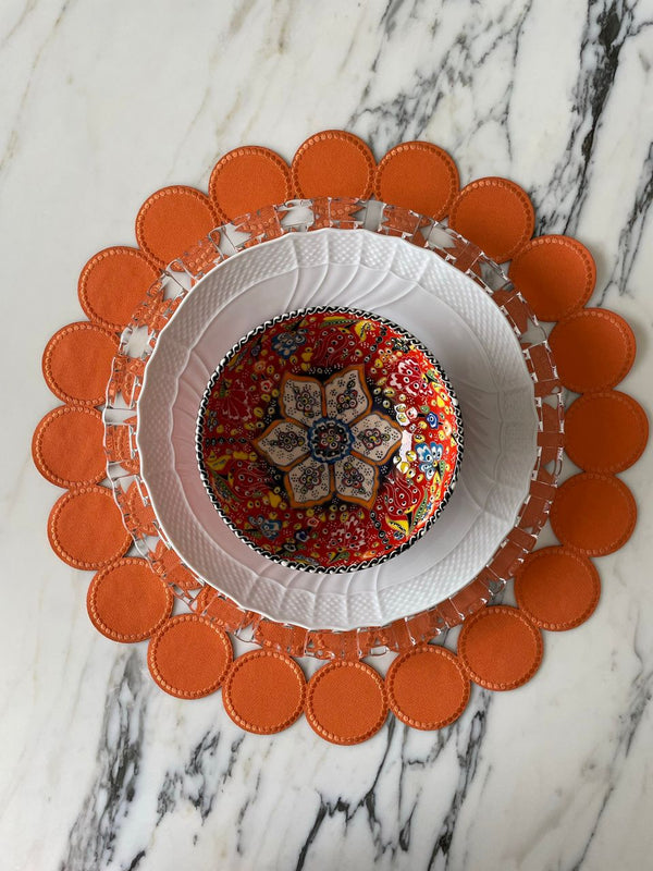 Circles - Placemats Orange (Set of 2)