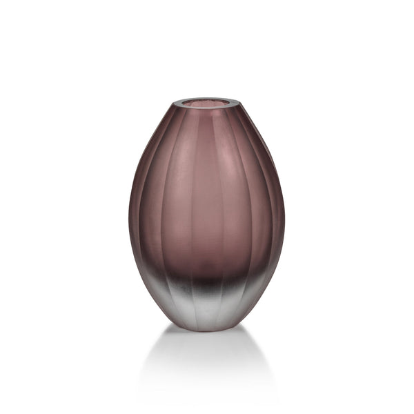 Milano Cut & Frosted - Vase Purple