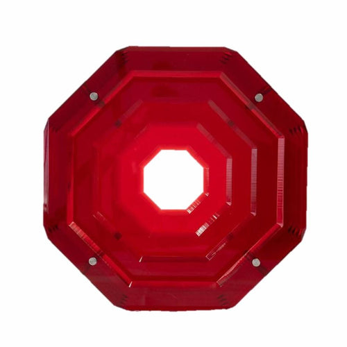 Octagono Acrilico - Rojo