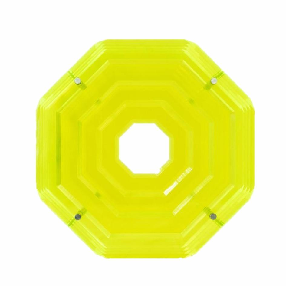 Octagono Acrilico - Neón Verde