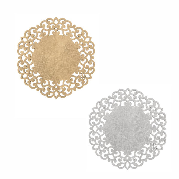 Encaje - Trivets O - Gold / Silver (Set of 2)