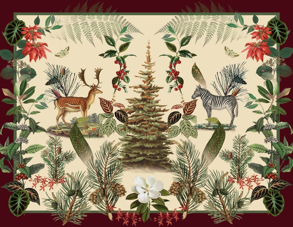 Xmas Burgundy Placemat