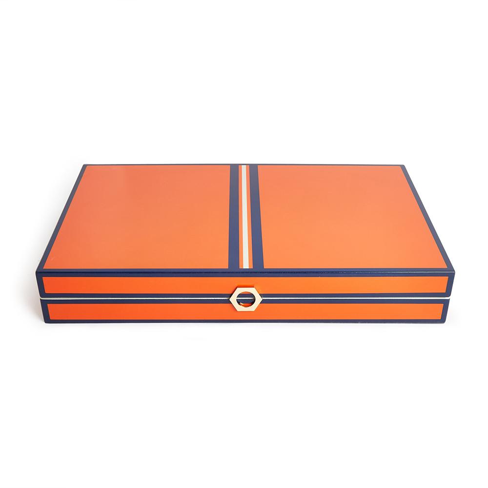 Lacquer Backgammon - Naranja