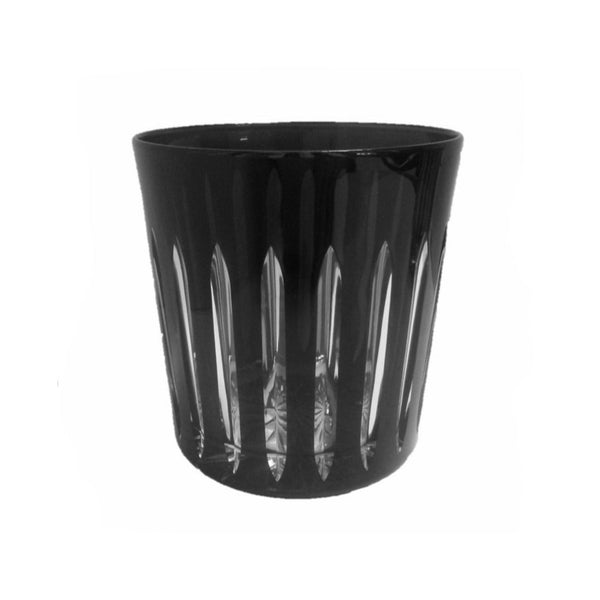 Whiskey Glass Stripes Black (Set of 6)