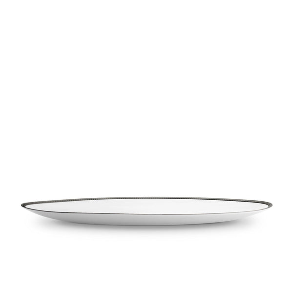 Soie Tressee Black - Oval Platter - Large